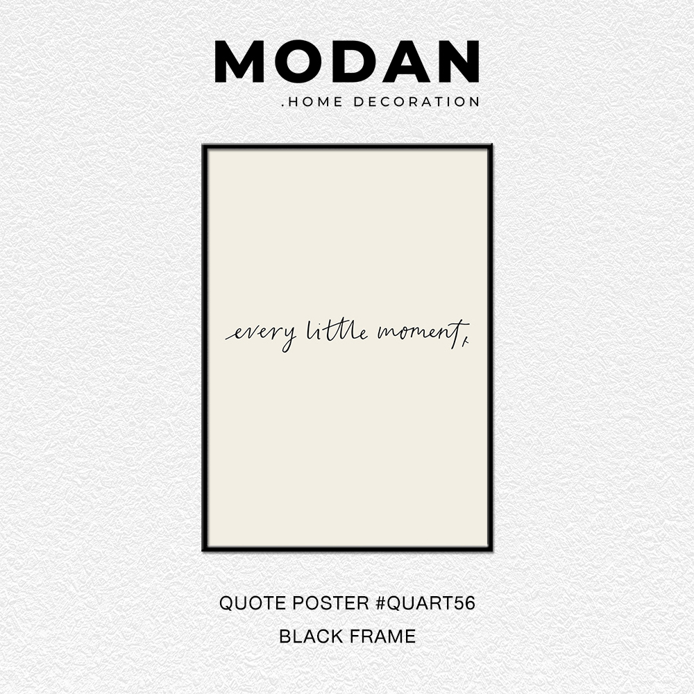 ⚡ พร้อมจำหน่าย ⚡ MODAN ภาพตกแต่งบ้านสไตล์โมเดิร์น QUOTE POSTER ART รหัส QUART56