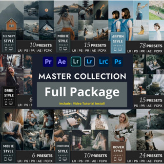 Adobe Lightroom Preset Desktop &amp; Mobile - Master Collection (PR/AE/PS/LR/FCPX/DaVinci Resolve)