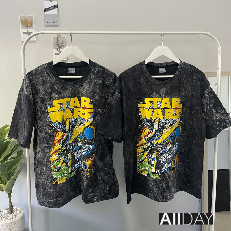 เสื้อวินเทจ ลาย STAR WARS ผ้าคอตตอน ของแท้