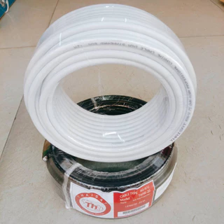 สาย RG6 20 เมตร ชิลด์ 64 เส้น รุ่น T60W/B-20 ยี่ห้อ THAISAT (เลือกสีดำ/สีขาว)
