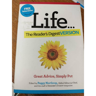 หนังสืออังกฤษ์พัฒนาตนเอง#Life...The Readers Digest Version: Great Advice, Simply Put Hardcover (ปกแข็งมือสองสภาพดี)