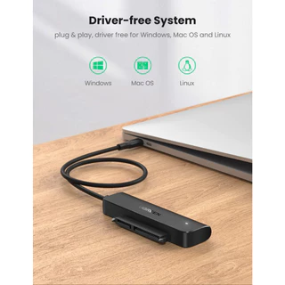 UGREEN รุ่น 70610 SATA to USB C Adapter Cable for 2.5" SSD and HDD Hard Drive Connector 5Gbps Support SATA III UASP Thun