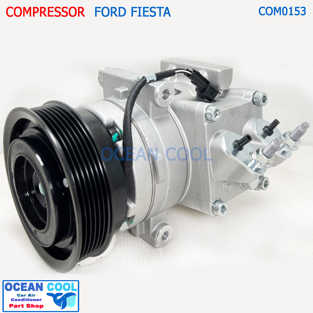 คอมแอร์ ฟอร์ด เฟียสต้า 2010 - 2013 COM0153 compressor Ford Fiesta 1.4ถึง1.6CC  คอมแอร์รถยนต์ คอมเพลส