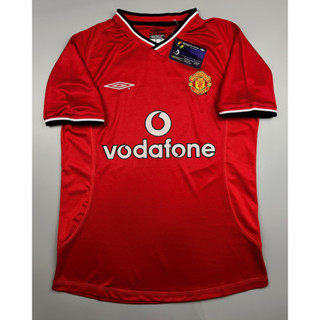 เสื้อบอล ย้อนยุค แมนยู 2000 เหย้า Retro Manchester United Home เรโทร คลาสสิค 2000-02