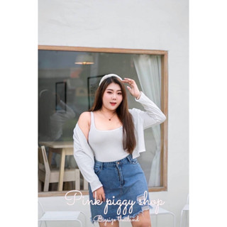 🔥Plussize🔥เสื้อคนอ้วน🔥 Size บอดี้สูท 38-54       Size คากิแกน 36-54