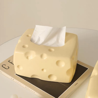 [ลด15%. โค้ด"J45GKF"] Cheeze Tissue Box กล่องทิชชู่ชีส กล่องทิชชู่ ที่ใส่ทิชชู่