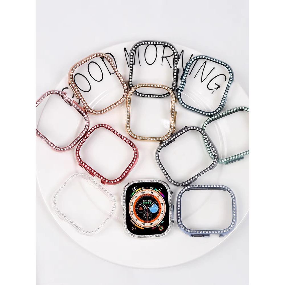 พร้อมส่งจากในไทย เคส PC ประกับเพชร ขนาด 49mm ใช้ได้กับ Smart Watch Ultra 8 / Ultra 8 Pro / Hello Ultra / Ultra 1:1