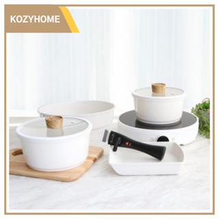 พร้อมส่ง Nowa Cookware set 7P ชุดเครื่องครัว การเหนี่ยวนำไฟฟ้า หม้อ ชุดกระทะ ผลิตในเกาหลี From Korea