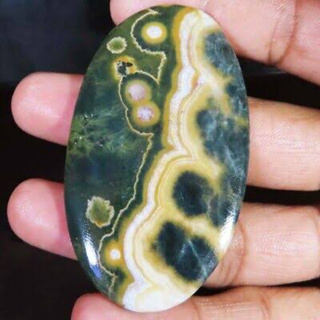 1Pc Natural AAAA Grade Quality Ocean Jasper Cabochon Rare Item, best for making Jewelry wire Wrapping Handmade Healing.