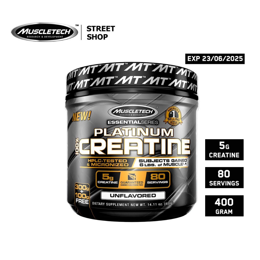 รีวิว Muscletech – Essential Series 100% Platinum Creatine 400g (80 ...