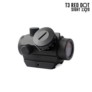 T3 Red Dot Sight 1*20  ผลิตจากอลูมิเนียมเกรดคุณภาพ  เป้าเล็งสีแดง ปรับความสว่างได้ 11 ระดับ