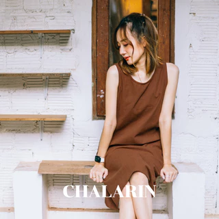 ชุดเดรสแขนกุด ไซส์ S - XL ผ้าฝ้ายฟอกนุ่มเชียงใหม่ (มี 13 สี)
