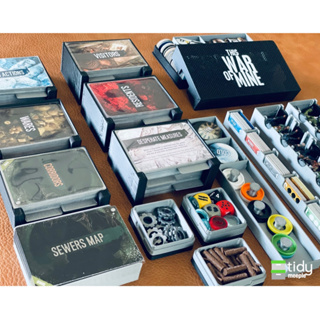 Tidy Insert สำหรับเกม This War of Mine : The Board Game และภาคเสริมในกล่องเดียว