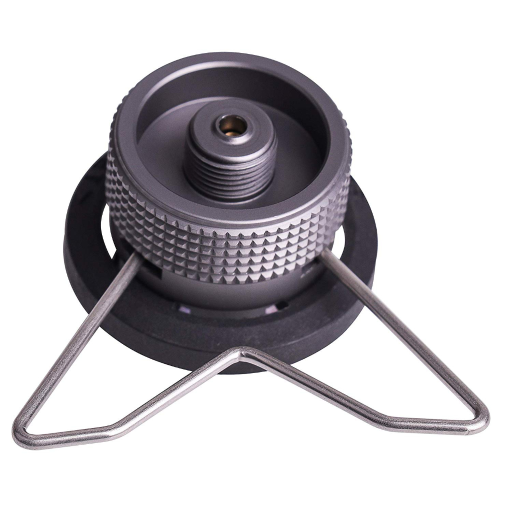 Campingmoon Adapter with branket (Z10)อแดพเตอร์แปลงจากหัวแก๊สกระป๋องซาลาเปาเป็นแก๊สกระป๋องสเปรย์พร้อมขาตั้ง