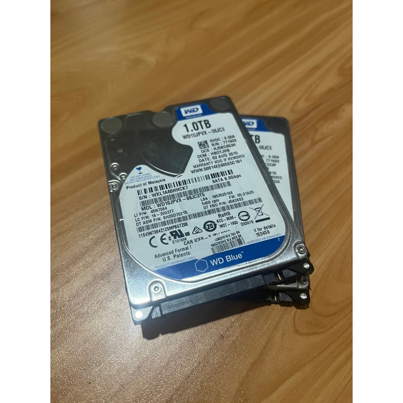 HDD notebook 2.5” 1TB WD Blue (มือสอง ส่งฟรี)