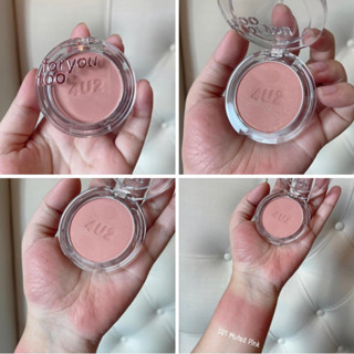 บลัชออน 4U2 รุ่นใหม่ เนื้อShimmer คือเวอร์มากสี S01 Muted Pink ชมพูนมๆนัวๆตุ่นๆ สวยมาก