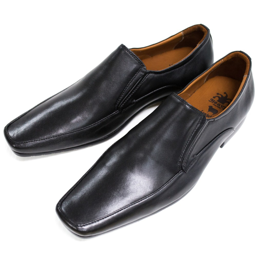 HEAVY SHOES รองเท้าแบบสวมหนังแกะ รุ่น VB8263 มี 2 สี ดำ น้ำตาล