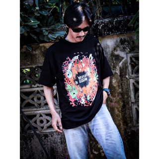 เสื้อยืดสายเขียว รุ่นweedboomผ้าcotton100%combed no.20