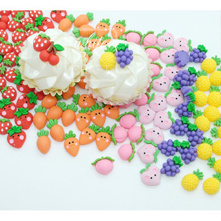 ผลไม้ตกแต่งคัพเค้ก 3D ทำเหรียญโปรยทาน (คละแบบ) 100 ชิ้น (รุ่นใหม่)