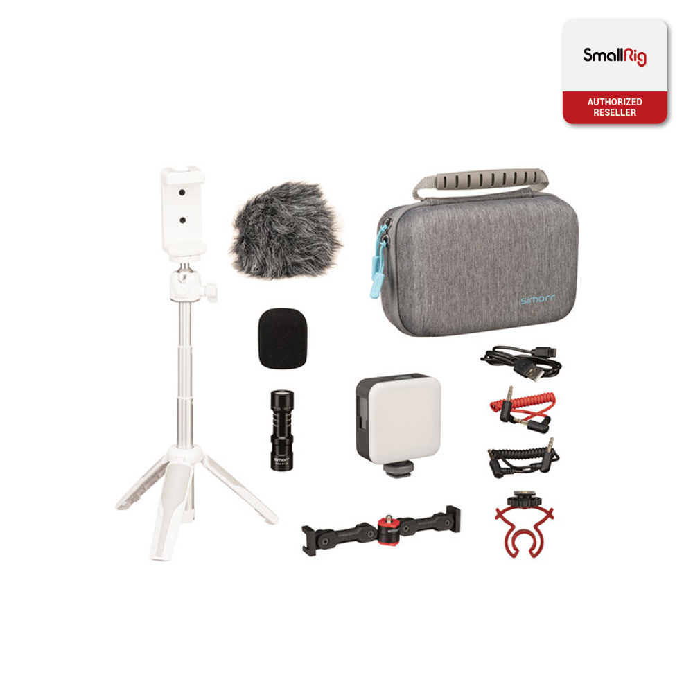 SmallRig - 3752 Vigor VK-50 White Vlog Kit (Simorr)