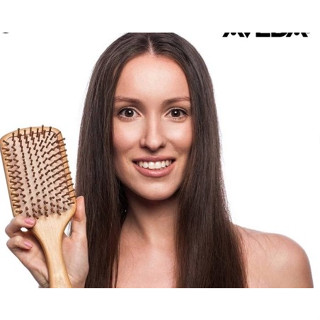 สําหรับนวดผมร่วง เพื่อสุขภาพผมและหนังศรีษะ Aveda wood Comb แปรงหวีผมบำรุงเส้นผมหนังศรีษะ