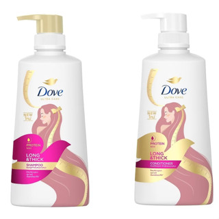 DOVE Ultra Care Long &amp; Thick โดฟ แชมพูบำรุงเส้มผม ผมยาวหนา 410 มล.