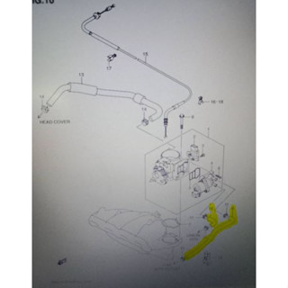 (ของแท้) 13491-60J00-000 ท่อ ทางเดินปากลิ้นผีเสื้อ ซูซูกิ สวิฟต์ Suzuki Swift GL 1.5 L /สั่งของ 3-4 วัน/แท้เบิกศูนย์