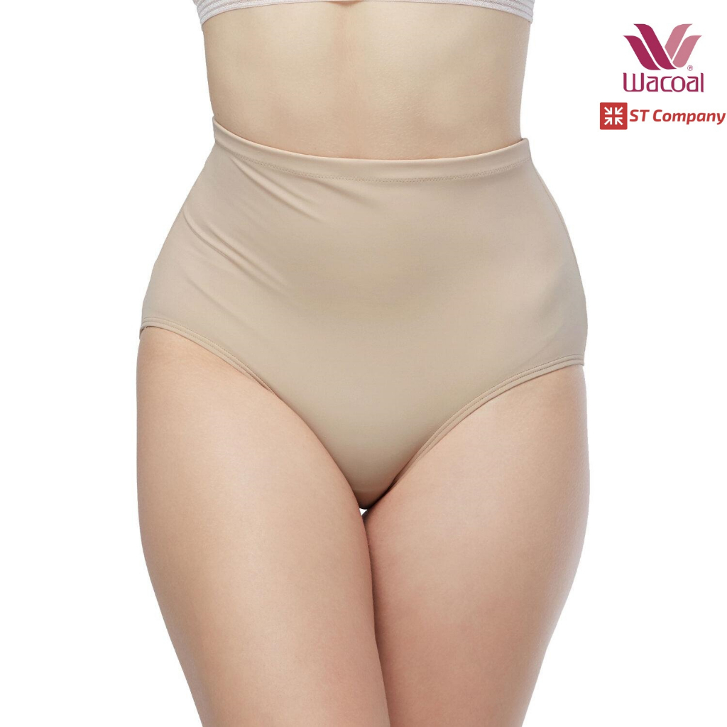 กางเกงใน  Wacoal S-Fit Secret Support Short Panty WU4888 สีเนื้อ/นู้ด (1 ตัว) เอวสูง ช่วยเก็บกระชับห
