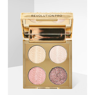 พร้อมส่ง ของแท้ Revolution Pro Crystal Eye Quad (Champagne Crystal)