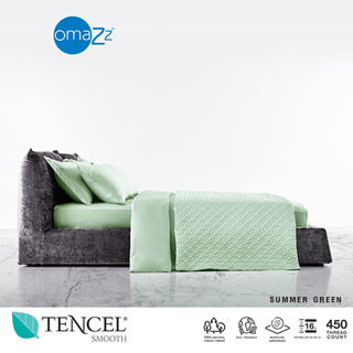 Omazz Quilt นวม ขนาด 100x90 นิ้ว Collection Tencel Smooth รหัส Summer Green