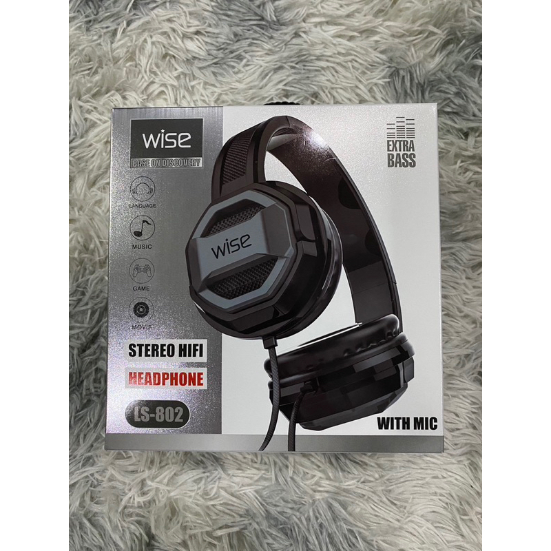 ส่งต่อ หูฟัง Wise มีไมค์ Stereo Hifi Headband รุ่น LS-802