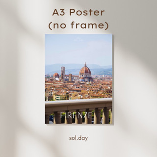 [A3 Poster] โปสเตอร์แต่งห้อง ขนาด A3 ลายฟลอเรนซ์ Firenze Florence