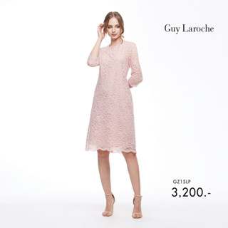 Guy Laroche ชุดเดรส ลุกไม้บาวสีชมพู (GZ1SLP)