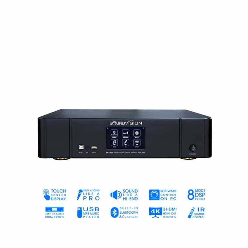 ฟรีค่าส่ง SOUNDVISION DKA900 แอมป์คาราโอเกะดิจิตอล 2×450W รองรับ 4K HDMI ARC และ บลูทูธ DKA-900 DKA 