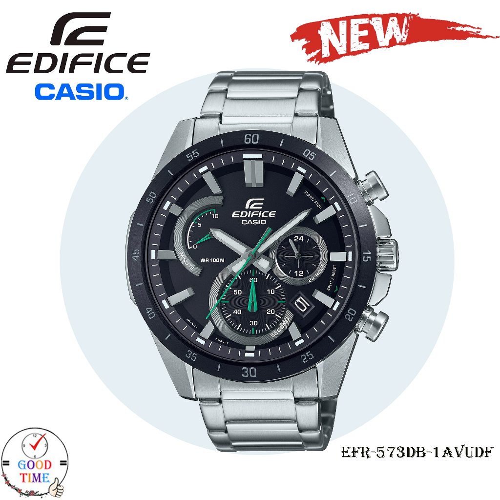 Casio Edifice แท้ นาฬิกาข้อมือผู้ชาย รุ่น EFR-573DB-1AVUDF (สินค้าใหม่ ของแท้ ประกัน CMG)