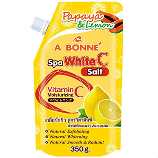 A BONNE Spa White C Salt 350g เกลือขัดผิว สูตรวิตามินซี 350 กรัม