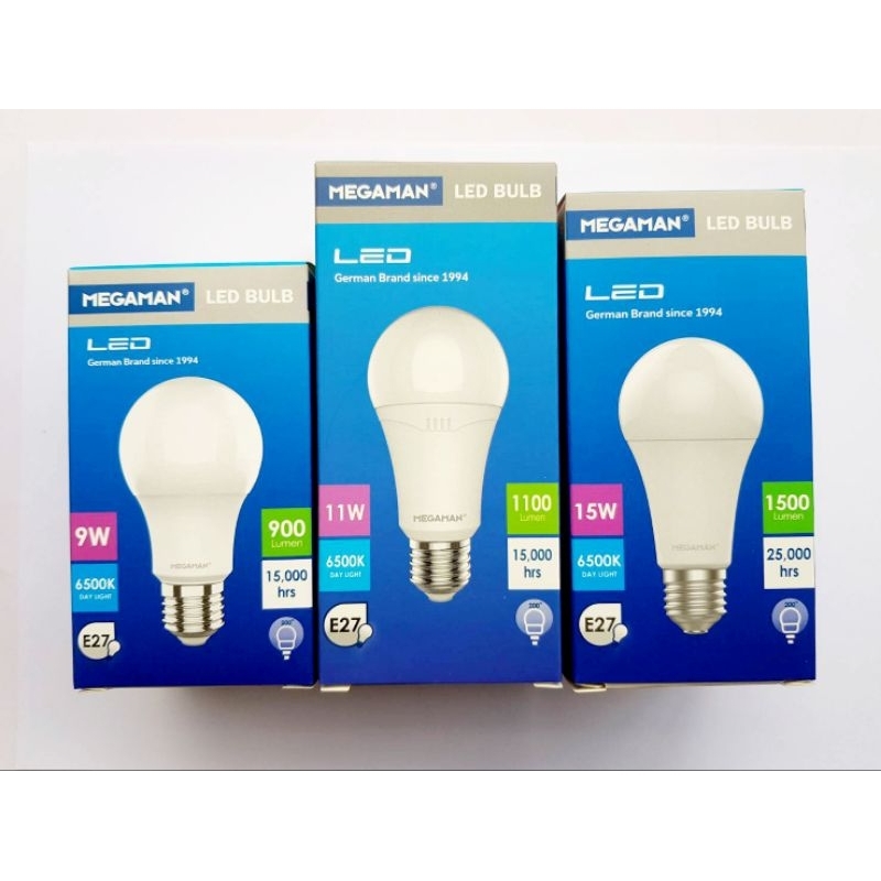 Megaman หลอดไฟ LED Bulb 9W / 12W / 15W ขั้ว E27 แสงขาว แสงวอร์ม