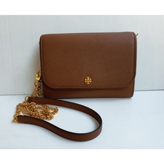 แท้!! กระเป๋าตังค์ กปต crossbody Tory burch emerson wallet chain woc ใหม่