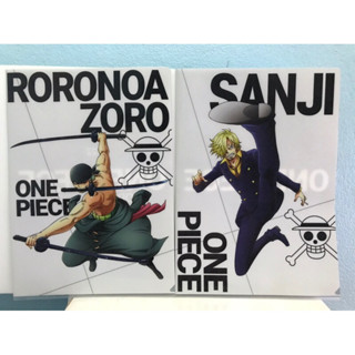 แฟ้ม A4 Onepiece Zoro &amp; Sanji แมวทอง แฟ้มวันพีช โซโล ซันจิ 1 คู่