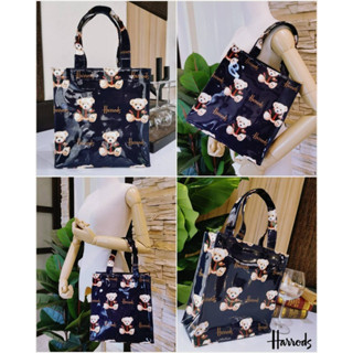 Harrods London Top-handle Shopping Bag Code:B7D170166 แบรนด์แท้ 100% งาน Outlet