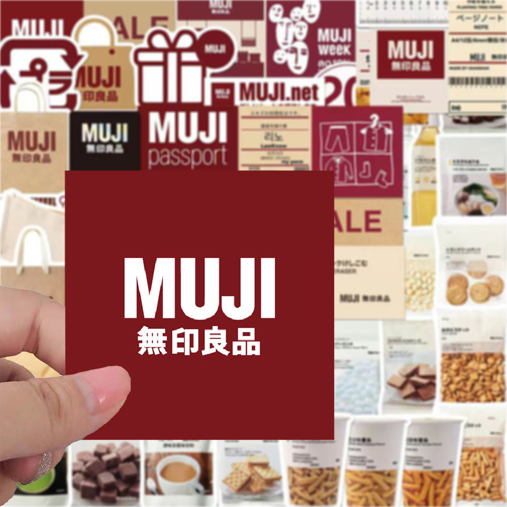 พร้อมส่ง Cute บัซ ไลท์เยียร์ MUJI JAPAN LOGO 無印良品 ขนม sticker สติกเกอร์กันน้ำรูปแบบที่แตกต่างกัน 58ชิ้น