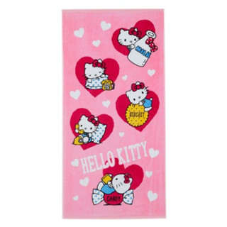 ขนาดใหญ่ 25X50 นิ้ว [ลิขสิทธิ์แท้จากชอป] (ราคาป้าย 650) Sanrio ผ้าขนหนู KT SWEET♥