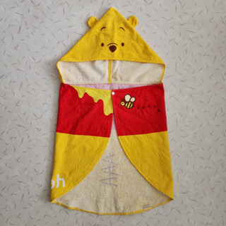 ผ้าขนหนูเด็ก ผ้าคลุมอาบน้ำเด็ก หมีพูห์ (Winnie the Pooh Kid Towel) Tokyo Disney Resort ของแท้