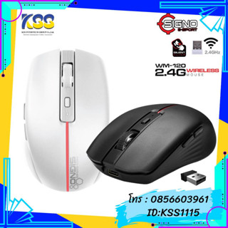 SIGNO MOUSE  รุ่น WM-120 WIRELESS 2.4G