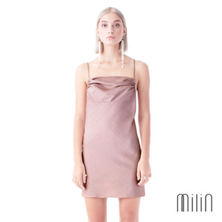 [MILIN] Alle Dress Spaghetti strap mini dress เดรสสั้น เดรสสายเดี่ยว รูดข้างช่วงอก