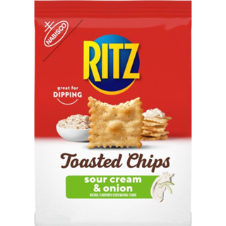 Ritz Toasted Chips - Sour Cream &amp; Onion - 8.1oz ริทซ์แครกเกอร์กรุบกรอบยอดนิยม 229 กรัม