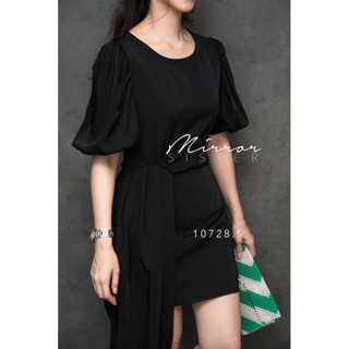 AReXa DRESS•• เดรสดีไซน์เก๋ เบาๆแต่ดูมีอะไร น้อยแต่มาก แพทเทรินทรงเบสิคใส่ง่าย