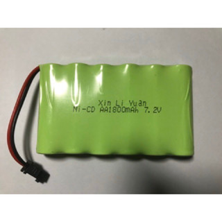 แบตเตอร์รี่สำรองรถบังคับวิทยุ 7.2V  1800mAh แจ็ดดำสินค้าเป็นของใหม่