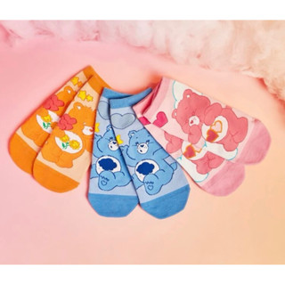 ลิขสิทธิ์แท้ ครบรอบ40ปี 💖 Set 3คู่ ถุงเท้าลาย care bears แคร์แบร์