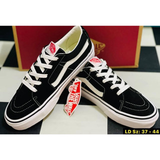 Vans Old Skool ดำ-คลาสสิค Sk8 Low Black Whiteแท้100% พร้อมส่ง (สินค้ามีกล่อง)